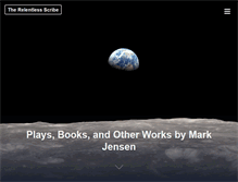 Tablet Screenshot of markjensenwriter.com